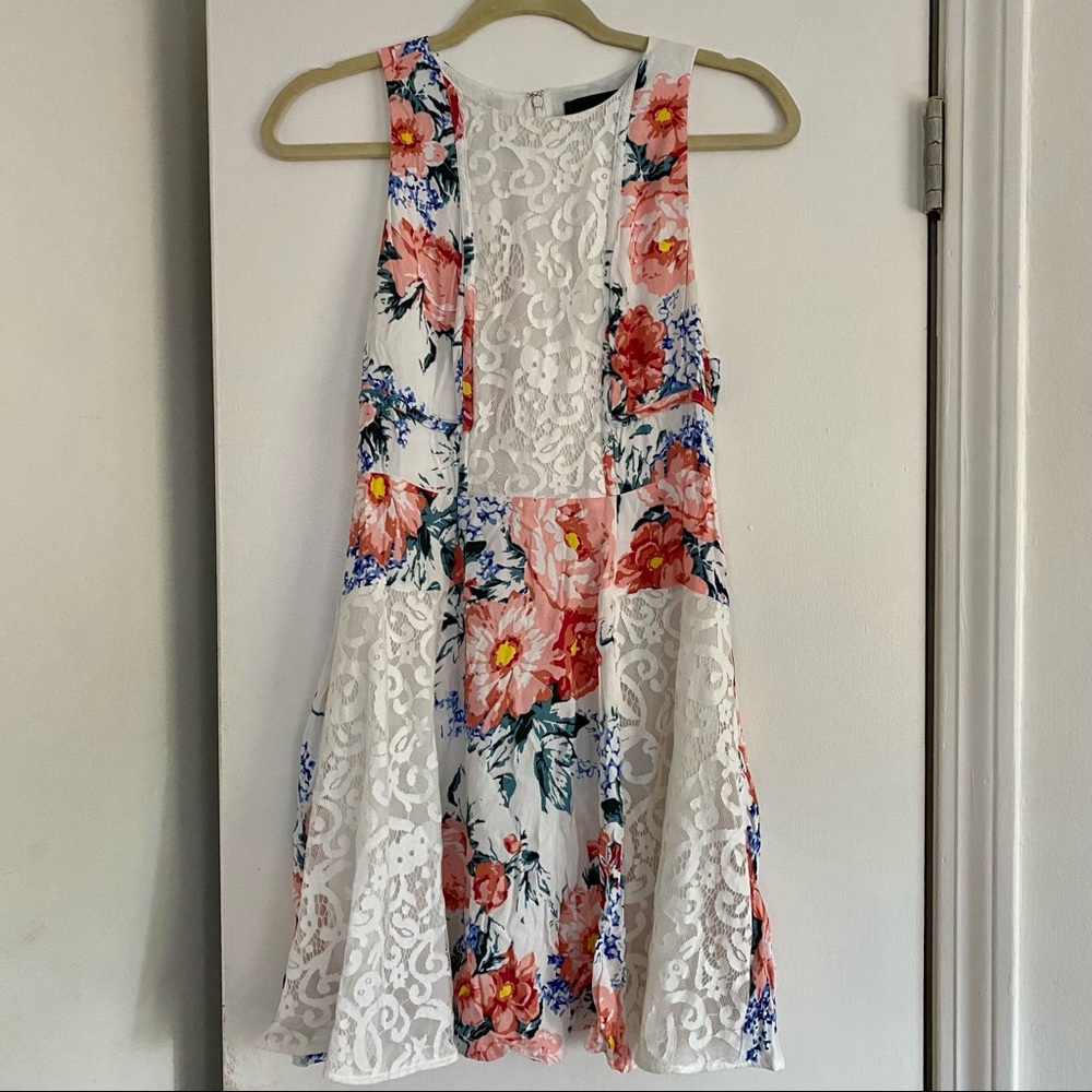 Floral Panel A Line Dress MINKPINK